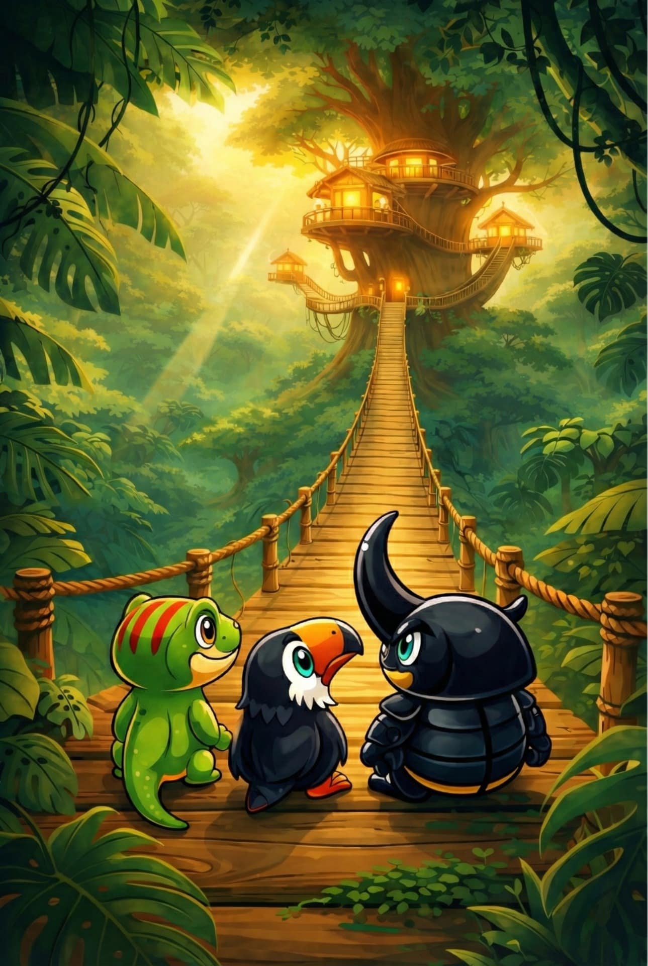 Allurium Gaming WoW guild — sunrise over mountains with a raid entrance ahead