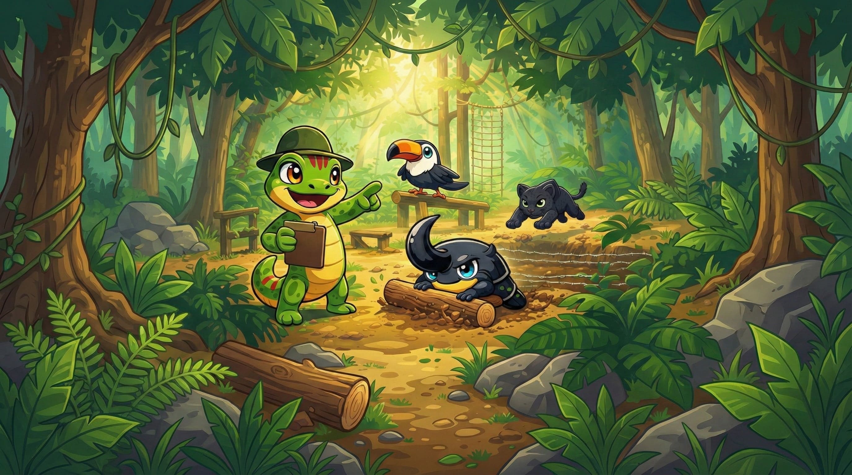 Boot camp showing Allurium Mascots training